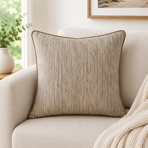 Designer Silk Cushion <b>Cover</b> | Yarn Dyed Throw Pillow <b>Cover</b> for <b>Sofa</b>, Couch, <b>Bed</b> & Hotel Decor - Product Image 1