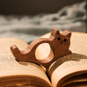 Finger Ring Reader Support <b>Book</b> Finger Holder Wooden - Product Image 1