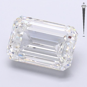Diamante Cultivado en Laboratorio con Certificación IGI, Corte Esmeralda de 5.54 CT, Color F, Claridad VVS2, CVD LG 771644180, ROYAL GEMS para Joyería - Product Image 3