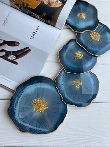 Durable Resin <b>Coaster</b> Set For Everyday Use Non Slip Heat Resistant <b>Drink</b> <b>Coasters</b> Designed For Modern Home Accessories - Product Image 6