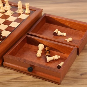 ILAHI's Eco-Friendly Rustic Polished Rectangle <b>Chess</b> <b>Board</b> Game 100% Handmade Pure Wood Animal/Love Style Customized Size <b>Chess</b> - Product Image 4