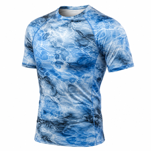 T-shirt de compression athlétique à manches courtes pour homme, séchage rapide, pour la course, la gym, l'entraînement, le fitness et les performances sportives - Product Image 3
