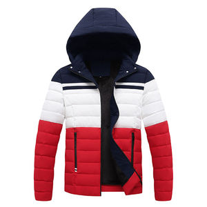 Nouvelle conception élégante, veste matelassée à col montant en toile avec logo personnalisé, manches longues, couleur personnalisée pour hommes adultes - Product Image 1