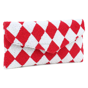 Bordado de cuentas de semillas de diseñador hecho a mano para mujer de lujo de moda fiesta boda bordado con cuentas bolso de mano - Product Image 2