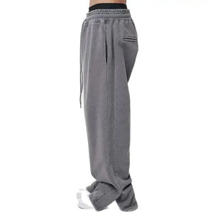 Custom Baggy <b>Nylon</b> Anti-Wrinkle Acid Wash <b>Track</b> <b>Pants</b> Distressed Mid Elastic Waist Quick Dry Windbreak Custom Logo - Product Image 2