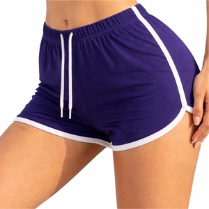 Shorts de sport pour femmes, taille élastique, séchage rapide, légers, avec bordure contrastée, pour le fitness et le sport - Product Image 4