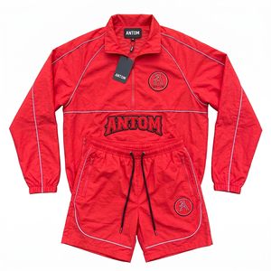 Custom Two Piece Windbreaker Short Jacket <b>Set</b> Zip up Nylon Polyester Streetwear Tracksuits Men Windbreaker Short <b>Set</b> for Men - Product Image 4