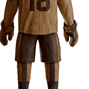 Jersey de Hockey sobre Hielo con Patrón de Madera, Talla 18 para Adultos, Uniforme Resistente - Product Image 4