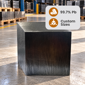 Bloques de Plomo Gris 99.97% Puro, 4x4x2 Pulgadas, 6.5kg, Alta Densidad, Protección Contra Radiación, Acabado Mecanizado, Tipo Barra de Plomo - Product Image 6
