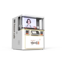 Máquinas Expendedoras de Café Inteligentes Totalmente Automáticas de Doble Brazo, Cafetería de Autoservicio, Robot de Café con Brazo Mecánico, Kiosco