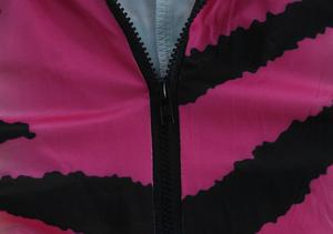 Body de cintura alta con estampado animal para mujer, de elastano y poliéster, con cremallera frontal, pantalón corto, elástico en cuatro direcciones, hueco, transpirable, sin mangas, hasta la rodilla. - Product Image 4
