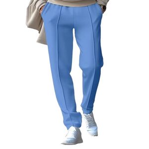 Midweight Knitted Printed Casual 100% Cotton Canvas Straight Men's <b>Trousers</b> - Product Image 3