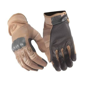 High Quality Leather Pilot Work Gloves Leather Palm Reinforced Anti-Slip Grip Elastic Wristband General Purpose Safety Gloves - Product Image 5