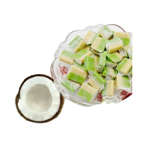 ขนมมะพร้าวหวาน99ข้อมูลสีทองส่วนผสมจากธรรมชาติน้ำตาลน้อยพร้อมส่งออกจากเวียดนาม