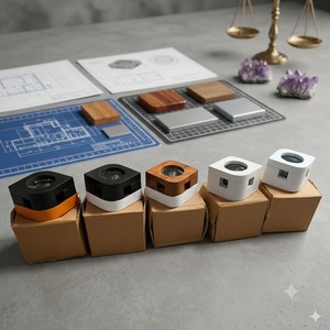Quemador de Incienso de Madera Cuadrado con Base de Malla, Difusor de Aromaterapia Hecho a Mano para Decoración del Hogar - Product Image 4