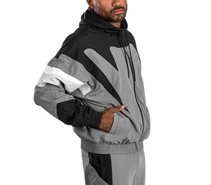 Veste coupe-vent décontractée légère personnalisée pour le sport et la course à pied, fermeture éclair intégrale, taille plus, veste coupe-vent pour homme, randonnée en plein air - Product Image 4