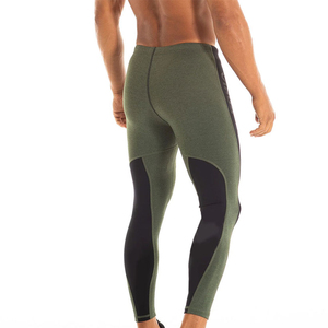 Customized Logo Solid Color <b>Men's</b> Athletic Sports Running Jogging Workout Leggings Breathable Active Wear <b>Tights</b> - Product Image 6