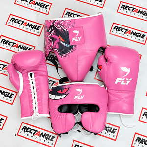 Set de Boxeo de Alta Calidad Personalizado en Color, Hecho de Cuero Genuino con Logotipo, Cierre de Velcro y Cordones Antideslizantes para Muay Thai - Product Image 1