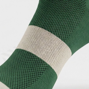 Green Crew <b>Socks</b> With Geometric Pattern Breathable <b>Running</b> Athletic <b>Socks</b> For Adults Summer Sport Wear - Product Image 5