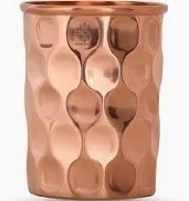 100% Pure <b>Copper</b> Tumbler 300ml | Ayurvedic Drinking Glass for Water | Handcrafted <b>Copper</b> <b>Utensil</b> for Daily Use – 1Pc - Product Image 3