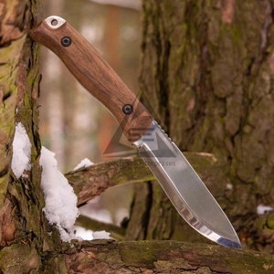 Cuchillos de Hoja Fija con Mango de Madera DIY de Diseño Único, Bajo MOQ, OEM, Hoja de Acero Inoxidable y Damasco de Color Sólido, Afilada y Ligera - Product Image 4