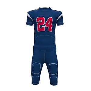 Uniformes de football américain pour hommes 2024, qualité supérieure, design personnalisé, ensembles de sublimation, respirants, séchage rapide, grandes tailles, 100% - Product Image 1