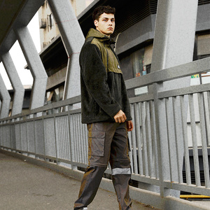 OEM Best Quality <b>Men's</b> Leather Stand Collar Waterproof Eco-Friendly Breathable Canvas Winter <b>Jacket</b> Custom Front Vintage High - Product Image 5