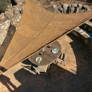 Coir Woven Shade Sail 4-5mm Thickness Rectangle Shape Breathable Eco Friendly Outdoor Sun Protection - Product Image 1