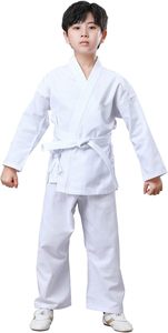 <b>Cheap</b> Wholesale Custom High Quality V-neck Karate Uniform Children Martial Arts Training Wear Print Logo Sets - Product Image 5