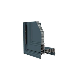 Profilé de porte et de fenêtre en aluminium de la série 108, haut de gamme, en aluminium 6063 T5, avec cadre en grain de bois intégré, OEM & ODM - Product Image 6