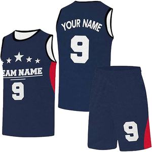 Uniformes de Baloncesto Sublimados Personalizados de la Mejor Calidad OEM/ODM, Tallas Grandes para Adultos, Color Personalizado, Conjunto de Cuello, Transpirable, Antibacteriano - Product Image 4