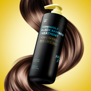 [TOMIWOLF] Tratamiento Capilar de Bambú Negro, Reparación Intensiva para Cabello Dañado y Seco, Mascarilla Capilar Hidratante y Suavizante - Product Image 3