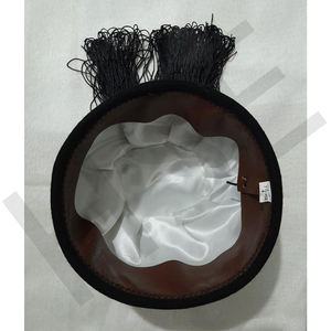 Sombrero Masónico Negro de Grado 32 del Rito Escocés con Bordado de Águila de Dos Cabezas y Borla Dorada - Product Image 6
