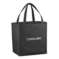 Sac de courses en tissu non tissé PP à motif fruitier avec poignée en sangle, taille moyenne, design personnalisé pour les courses et les entreprises