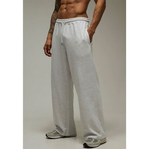 Men's Solid Color <b>Drawstring</b> Waist Pants Loose Fit Straight Leg Casual Comfort <b>Trousers</b> - Product Image 5