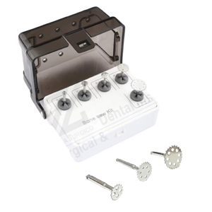 ชุดเครื่องมือเลื่อยสำหรับรากฟันเทียม พร้อมที่จับดอกสว่านโลหะแบบแมนนวล ล้อขัด และเครื่องมือตัดเจียร - Product Image 1