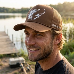 Casquette de camionneur OEM avec visière incurvée structurée, 5 panneaux en polyester et broderie personnalisée sur le devant pour hommes et femmes – Commandez maintenant - Product Image 6