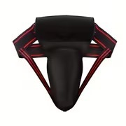<b>Red</b> Soft Lightweight Contoured Groin Protection <b>Belt</b> for Men Adjustable Sports Waist Support All Seasons Polyester Cotton - Product Image 5