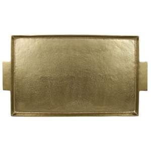 Elegante bandeja de latón para servir en la cocina, mesa de comedor, té, café, bocadillos, bebidas, bandeja decorativa. - Product Image 2