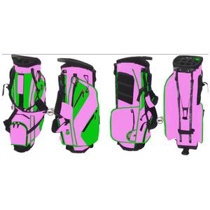 Bolsa de Golf de Alta Calidad con Logotipo Bordado Personalizado, de Cuero PU y Poliéster, en Rosa, Verde, Rojo, Azul y Dorado, para Tour de Golf - Product Image 2