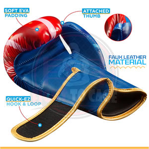 Guantes de Boxeo para Niños de 16 oz, Gruesos, Duraderos, con Logotipo Personalizado, Hechos a Mano, Nueva Llegada, Servicio OEM ODM, Precio al por Mayor - Product Image 3