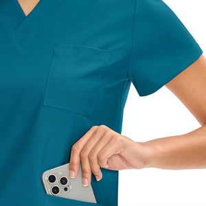Wholesale Custom Logo Medical Scrubs <b>Set</b> OEM ODM Nursing Uniform for Hospitals Breathable Stretch Fabric <b>Doctor</b> Scrubs - Product Image 5