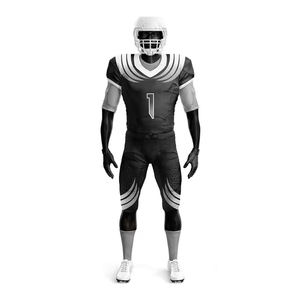Uniforme de football américain pour hommes de qualité supérieure, col en V, maille respirante, vêtements de football sublimés pour équipe - Product Image 2