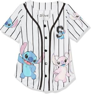 เสื้อเบสบอลออร์ฮา อินเตอร์เนชั่นแนล สติทช์ สำหรับเด็กผู้หญิง แขนสั้น ติดกระดุมด้านหน้า พิมพ์ลายตัวอักษร โพลีเอสเตอร์ ทรงปกติ ใส่ได้ทุกฤดู - Product Image 1