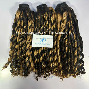 Top Qualité 100% Fournisseur De Cheveux Humains Prix De Gros Cheveux Raides Armure De Cheveux Coiffure Bouclés Pixie, Piano Couleur - Product Image 5