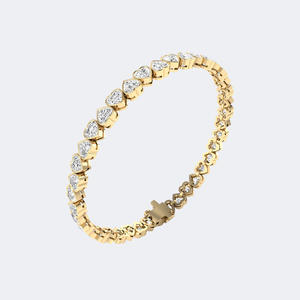 Bracelet tennis en forme de cœur 8.00CTW - Product Image 4