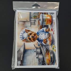 การ์ดเปล่าขนาด5x7ขนาด A7แปลกๆของเชฟเทอร์เรียร์ขนาด5x7พร้อมซองการ์ดอวยพร - Product Image 3