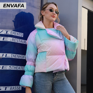Vestes coupe-vent personnalisées pour femmes, veste grande taille, doudoune, manteau d'hiver pour femmes, doudoune en duvet de canard, doudoune personnalisée - Product Image 1