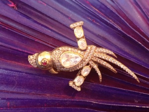 Broche vintage en argent 925 motif paon, sertie de cristaux et strass taille poire, bijou de luxe unisexe pour le quotidien, idée cadeau - Product Image 6
