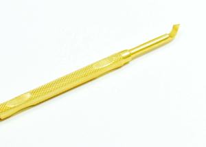 Gold Coated Pretty Nail Pusher Manicure Cuticle Nail Pusher Scraper Spoon Tools - Product Image 6